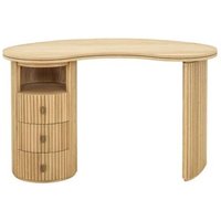 Click to view product details and reviews for Belfort Oak 3 Drawer Writing Desk With Fluted Base. Click to view product details and reviews for Belfort Oak 3 Drawer Writing Desk With Fluted Base.