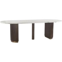 Click to view product details and reviews for Mayfield White Marble Top 10 Seater Oval Dining Table Dark Wood Fluted Pedestal Base. Click to view product details and reviews for Mayfield White Marble Top 10 Seater Oval Dining Table Dark Wood Fluted Pedestal Base.