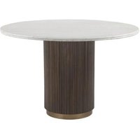 Click to view product details and reviews for Mayfield White Marble Top 4 Seater Round Dining Table Dark Wood Fluted Pedestal Base. Click to view product details and reviews for Mayfield White Marble Top 4 Seater Round Dining Table Dark Wood Fluted Pedestal Base.