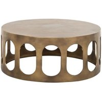 Click to view product details and reviews for Du Pont Brushed Gold Metal Round Coffee Table. Click to view product details and reviews for Du Pont Brushed Gold Metal Round Coffee Table.