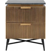 Click to view product details and reviews for Ironville Brass Ribbed 2 Drawer Bedside Cabinet. Click to view product details and reviews for Ironville Brass Ribbed 2 Drawer Bedside Cabinet.