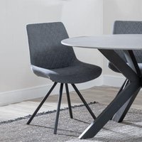 Click to view product details and reviews for Boden Grey Fabric Swivel Dining Chair With Black Legs. Click to view product details and reviews for Boden Grey Fabric Swivel Dining Chair With Black Legs.