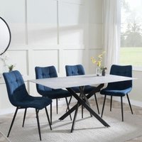 Click to view product details and reviews for Clearance Chopstick Grey Glass And Black Metal Dining Set Corona Blue Fabric Chairs. Click to view product details and reviews for Clearance Chopstick Grey Glass And Black Metal Dining Set Corona Blue Fabric Chairs.