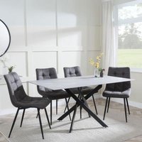 Click to view product details and reviews for Clearance Chopstick Grey Glass And Black Metal Dining Set Corona Grey Fabric Chairs. Click to view product details and reviews for Clearance Chopstick Grey Glass And Black Metal Dining Set Corona Grey Fabric Chairs.
