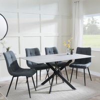 Click to view product details and reviews for Clearance Chopstick Grey Glass And Black Metal Dining Set Corona Light Grey Fabric Chairs. Click to view product details and reviews for Clearance Chopstick Grey Glass And Black Metal Dining Set Corona Light Grey Fabric Chairs.