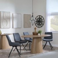 Click to view product details and reviews for Palma Oak Oval Dining Set Boden Grey Fabric Swivel Dining Chair. Click to view product details and reviews for Palma Oak Oval Dining Set Boden Grey Fabric Swivel Dining Chair.