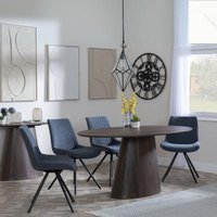 Click to view product details and reviews for Palma Walnut Oval Dining Set Boden Dark Grey Fabric Swivel Dining Chair. Click to view product details and reviews for Palma Walnut Oval Dining Set Boden Dark Grey Fabric Swivel Dining Chair.