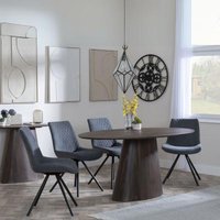 Click to view product details and reviews for Palma Walnut Oval Dining Set Boden Grey Fabric Swivel Dining Chair. Click to view product details and reviews for Palma Walnut Oval Dining Set Boden Grey Fabric Swivel Dining Chair.