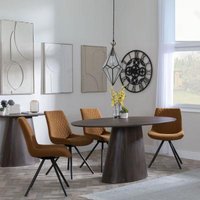 Click to view product details and reviews for Palma Walnut Oval Dining Set Boden Orange Fabric Swivel Dining Chair. Click to view product details and reviews for Palma Walnut Oval Dining Set Boden Orange Fabric Swivel Dining Chair.