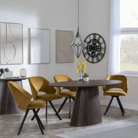 Click to view product details and reviews for Palma Walnut Oval Dining Set Ion Mustard Velvet Fabric Swivel Dining Chair. Click to view product details and reviews for Palma Walnut Oval Dining Set Ion Mustard Velvet Fabric Swivel Dining Chair.