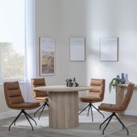 Click to view product details and reviews for Bern Fluted Oak Effect 4 Seater Round Dining Set 4 Diego Brown Leather Swivel Dining Chair. Click to view product details and reviews for Bern Fluted Oak Effect 4 Seater Round Dining Set 4 Diego Brown Leather Swivel Dining Chair.