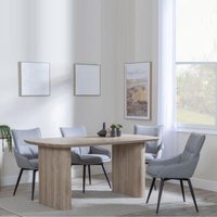 Click to view product details and reviews for Bern Fluted Oak Effect Dining Set Ace Grey Fabric Swivel Dining Chair. Click to view product details and reviews for Bern Fluted Oak Effect Dining Set Ace Grey Fabric Swivel Dining Chair.