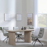 Click to view product details and reviews for Bern Fluted Oak Effect Dining Set Diego Beige Leather Swivel Dining Chair. Click to view product details and reviews for Bern Fluted Oak Effect Dining Set Diego Beige Leather Swivel Dining Chair.