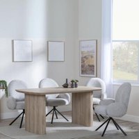 Click to view product details and reviews for Bern Fluted Oak Effect Dining Set Theo Grey Fabric Swivel Dining Chair. Click to view product details and reviews for Bern Fluted Oak Effect Dining Set Theo Grey Fabric Swivel Dining Chair.