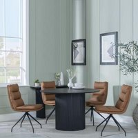 Click to view product details and reviews for Bern Fluted Black 4 Seater Round Dining Set 4 Diego Brown Leather Swivel Dining Chair. Click to view product details and reviews for Bern Fluted Black 4 Seater Round Dining Set 4 Diego Brown Leather Swivel Dining Chair.