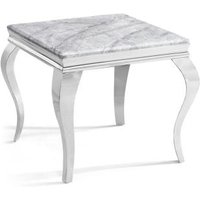Click to view product details and reviews for Louis Grey Marble And Chrome Square Side Table. Click to view product details and reviews for Louis Grey Marble And Chrome Square Side Table.