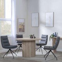 Click to view product details and reviews for Bern Fluted Oak Effect 4 Seater Round Dining Set 4 Diego Grey Leather Swivel Dining Chair. Click to view product details and reviews for Bern Fluted Oak Effect 4 Seater Round Dining Set 4 Diego Grey Leather Swivel Dining Chair.