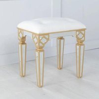 Click to view product details and reviews for Casablanca Mirrored Gold Trim Stool. Click to view product details and reviews for Casablanca Mirrored Gold Trim Stool.