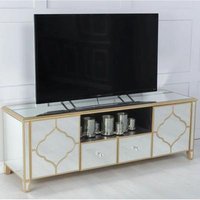 Click to view product details and reviews for Casablanca Mirrored Gold Trim Tv Unit. Click to view product details and reviews for Casablanca Mirrored Gold Trim Tv Unit.