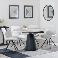 Click to view product details and reviews for Carrara Grey Ceramic 4 Seater Round Extending Dining Set 4 Boden Cream Fabric Swivel Dining Chair. Click to view product details and reviews for Carrara Grey Ceramic 4 Seater Round Extending Dining Set 4 Boden Cream Fabric Swivel Dining Chair.