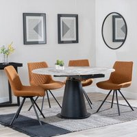 Click to view product details and reviews for Carrara Grey Ceramic 4 Seater Round Extending Dining Set 4 Boden Orange Fabric Swivel Dining Chair. Click to view product details and reviews for Carrara Grey Ceramic 4 Seater Round Extending Dining Set 4 Boden Orange Fabric Swivel Dining Chair.