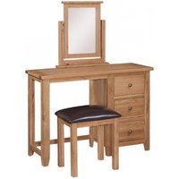 Click to view product details and reviews for Appleby Petite Oak Dressing Table 3 Drawers Single Pedestal. Click to view product details and reviews for Appleby Petite Oak Dressing Table 3 Drawers Single Pedestal.