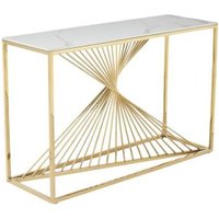Click to view product details and reviews for Calabria White Sintered Stone And Gold Console Table. Click to view product details and reviews for Calabria White Sintered Stone And Gold Console Table.