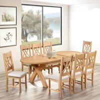 Click to view product details and reviews for Clarion Oak 6 8 Seater Extending Oval Dining Table With Cross Legs 180cm 230cm. Click to view product details and reviews for Clarion Oak 6 8 Seater Extending Oval Dining Table With Cross Legs 180cm 230cm.