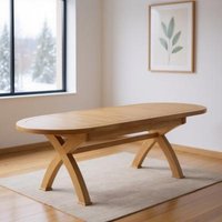 Click to view product details and reviews for Janelle Oak 6 10 Seater Oval Extending Dining Table With Cross Legs 176cm 256cm. Click to view product details and reviews for Janelle Oak 6 10 Seater Oval Extending Dining Table With Cross Legs 176cm 256cm.