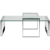 Click to view product details and reviews for Katrine Clear Glass Coffee Table Set Of 2. Click to view product details and reviews for Katrine Clear Glass Coffee Table Set Of 2.