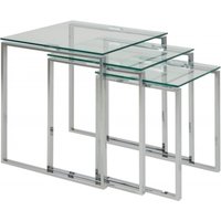 Click to view product details and reviews for Katrine Clear Glass Nest Of 3 Tables. Click to view product details and reviews for Katrine Clear Glass Nest Of 3 Tables.