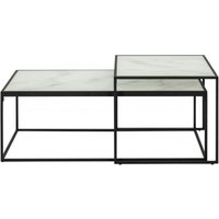 Click to view product details and reviews for Bolton Black And White Marble Effect Coffee Table Set Of 2. Click to view product details and reviews for Bolton Black And White Marble Effect Coffee Table Set Of 2.