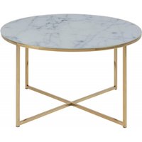 Click to view product details and reviews for Alisma Gold And White Marble Effect 80cm Round Coffee Table. Click to view product details and reviews for Alisma Gold And White Marble Effect 80cm Round Coffee Table.