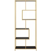 Click to view product details and reviews for Seaford Black And Gold Tall Open Shelving Unit. Click to view product details and reviews for Seaford Black And Gold Tall Open Shelving Unit.