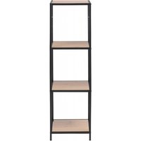 Click to view product details and reviews for Seaford Oak And Black Narrow Open Shelving Unit. Click to view product details and reviews for Seaford Oak And Black Narrow Open Shelving Unit.