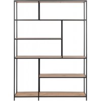 Click to view product details and reviews for Seaford Oak And Black Tall Multi Open Shelving Unit. Click to view product details and reviews for Seaford Oak And Black Tall Multi Open Shelving Unit.