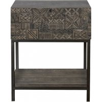 Click to view product details and reviews for Sahara Black Washed Carved Mango Wood 1 Drawer Side Table. Click to view product details and reviews for Sahara Black Washed Carved Mango Wood 1 Drawer Side Table.