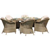 Click to view product details and reviews for Maze Winchester Heritage Natural Rattan 6 Seater Oval Fire Pit Table Garden Dining Set. Click to view product details and reviews for Maze Winchester Heritage Natural Rattan 6 Seater Oval Fire Pit Table Garden Dining Set.