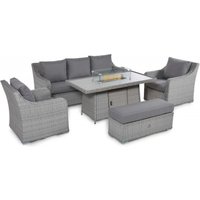 Click to view product details and reviews for Maze Ascot Grey Rattan 3 Seater Sofa Fire Pit Table Garden Dining Set. Click to view product details and reviews for Maze Ascot Grey Rattan 3 Seater Sofa Fire Pit Table Garden Dining Set.