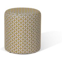 Click to view product details and reviews for Maze Sunbrella Mosaic Yellow Outdoor Footstool.