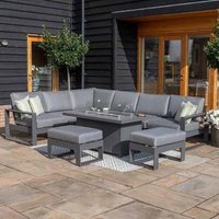 Click to view product details and reviews for Maze Amalfi Grey Fire Pit Table Corner Garden Dining Set With Footstools. Click to view product details and reviews for Maze Amalfi Grey Fire Pit Table Corner Garden Dining Set With Footstools.