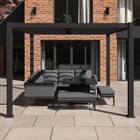 Click to view product details and reviews for Maze Como Grey Aluminium Outdoor Pergola. Click to view product details and reviews for Maze Como Grey Aluminium Outdoor Pergola.