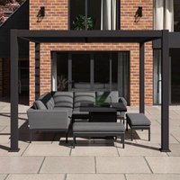 Click to view product details and reviews for Maze Como Grey Aluminium Square Outdoor Pergola 270cm. Click to view product details and reviews for Maze Como Grey Aluminium Square Outdoor Pergola 270cm.