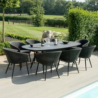 Click to view product details and reviews for Maze Ambition Charcoal 8 Seater Oval Garden Dining Set. Click to view product details and reviews for Maze Ambition Charcoal 8 Seater Oval Garden Dining Set.