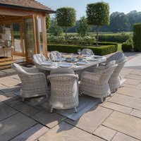 Click to view product details and reviews for Maze Oxford Grey Rattan 8 Seater Oval Lazy Susan Garden Dining Set With Heritage Chairs. Click to view product details and reviews for Maze Oxford Grey Rattan 8 Seater Oval Lazy Susan Garden Dining Set With Heritage Chairs.