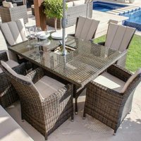Click to view product details and reviews for Maze La Brown Rattan 6 Seater Ice Bucket Table Garden Dining Set. Click to view product details and reviews for Maze La Brown Rattan 6 Seater Ice Bucket Table Garden Dining Set.