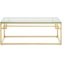 Click to view product details and reviews for Allure Glass Coffee Table With Brushed Gold Base. Click to view product details and reviews for Allure Glass Coffee Table With Brushed Gold Base.