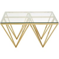 Click to view product details and reviews for Allure Glass Coffee Table With Gold Spike Base. Click to view product details and reviews for Allure Glass Coffee Table With Gold Spike Base.