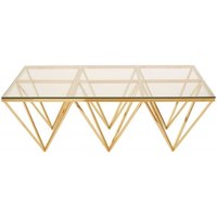 Product photograph of Kelley Spike Triangle Base Coffee Table from Choice Furniture Superstore