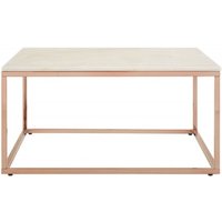 Click to view product details and reviews for Allure White Marble Square Coffee Table With Rose Gold Base. Click to view product details and reviews for Allure White Marble Square Coffee Table With Rose Gold Base.